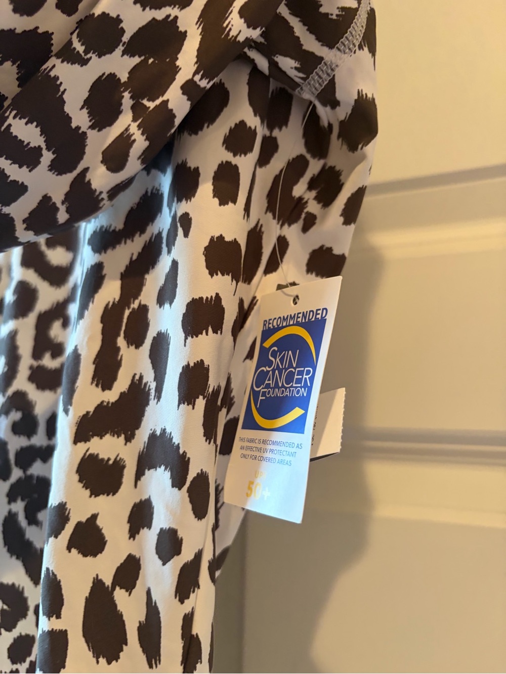 J.Crew Leopard Swim Top Rash Guard - Picture 3 of 4